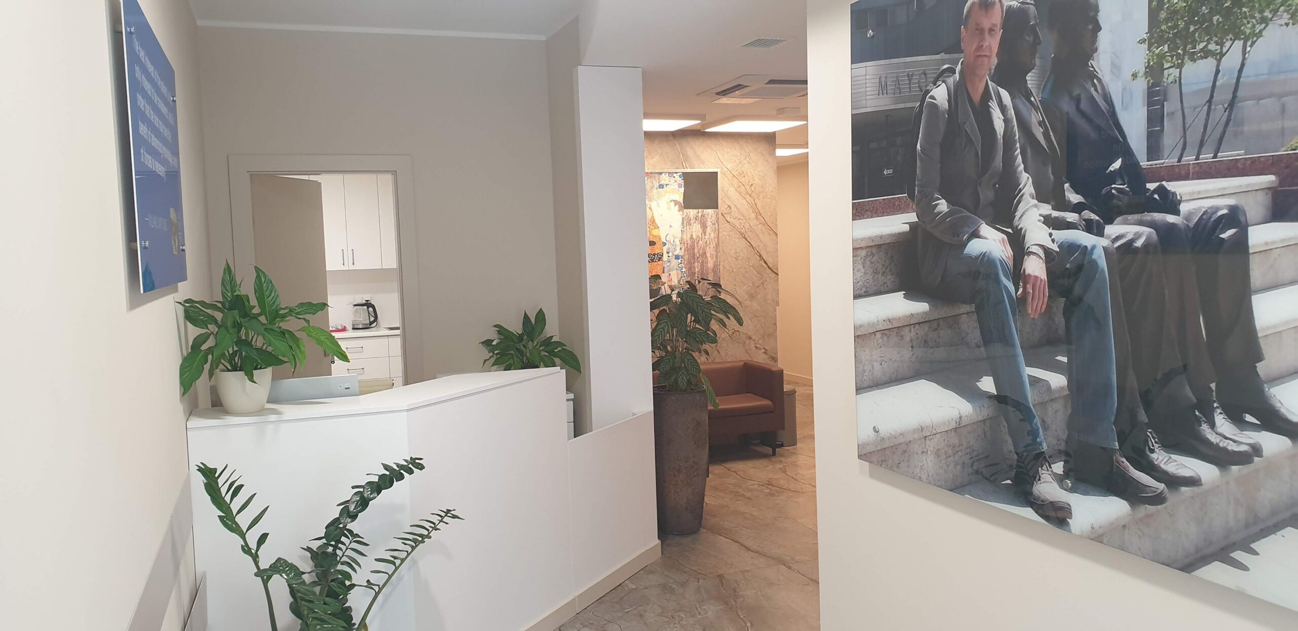 Recepcja Kliniki Sznurkowski – prywatna klinika ginekologiczna Gdynia ul. Żeromskiego