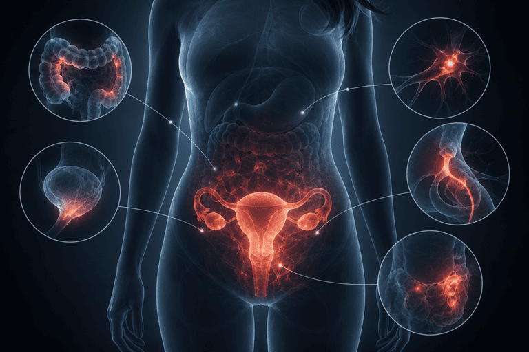nietypowe objawy endometriozy